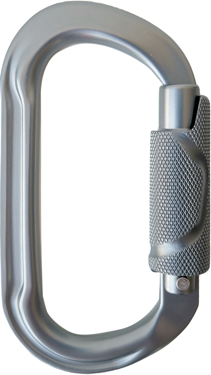 Karabinek Double-O TRI 2.0 (różne kolory) Szary