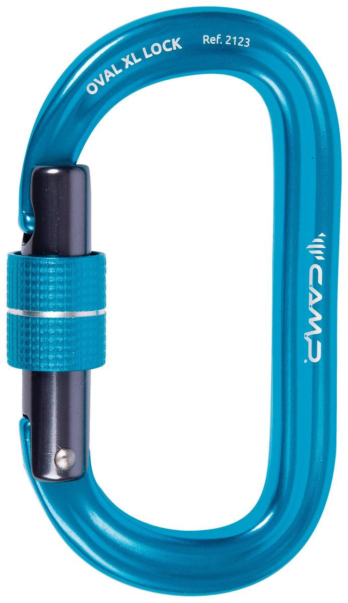 Karabinek Oval XL Lock (różne kolory) Niebieski