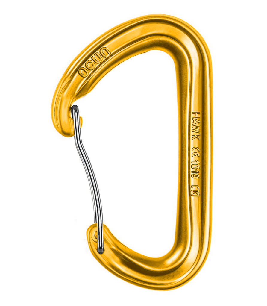 Karabinek Hawk Wire (różne kolory) Złoty