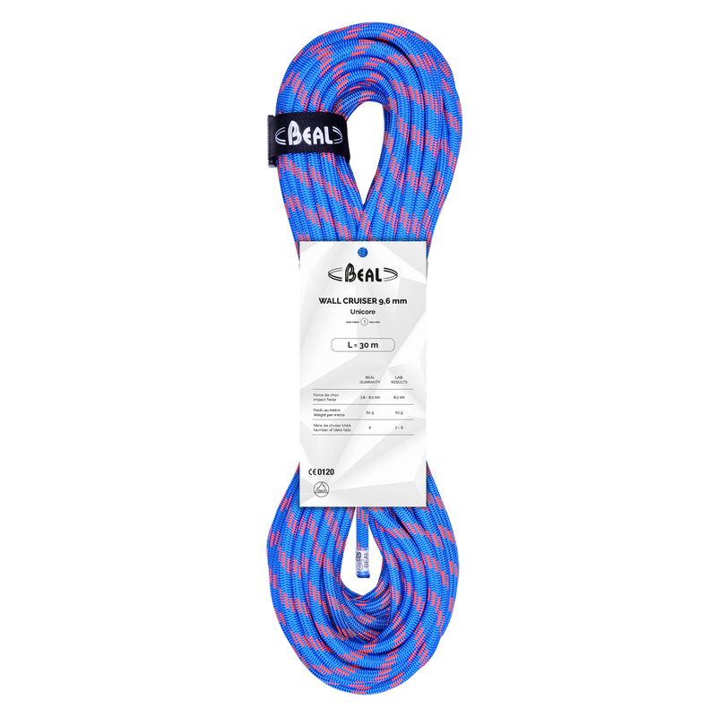 Lina dynamiczna Wall Cruiser Unicore 9,6mm (różne wersje) Niebieski 40 m