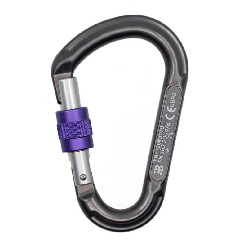 Karabinek Be Lock Screw Lock (różne kolory) Matowy Szary