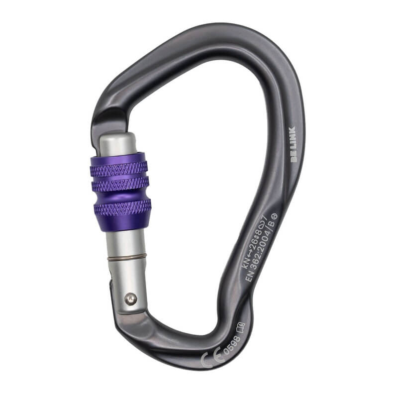 Karabinek Be Link Screw Lock Matt Grey