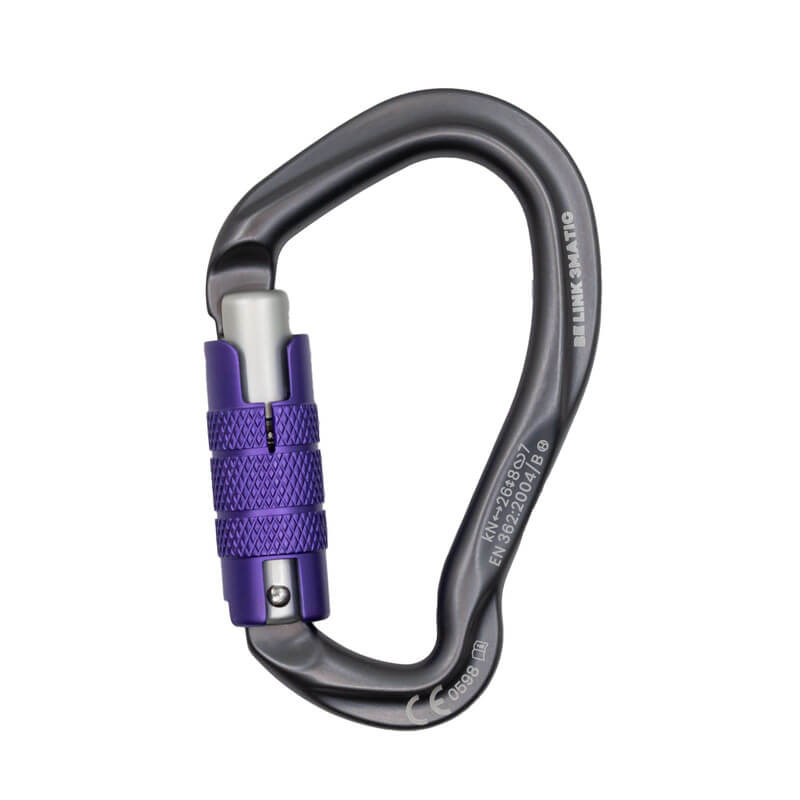 Karabinek Be Link 3-Matic Matt Grey