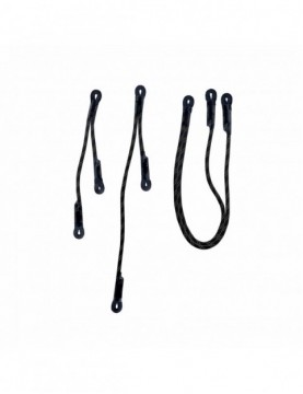 Lonża Lanyard "V" Czarna 65/25cm